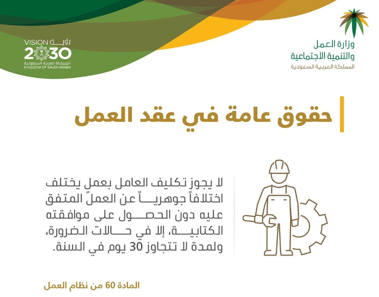 حقوق الموظف في القطاع الخاص مكتب العمل