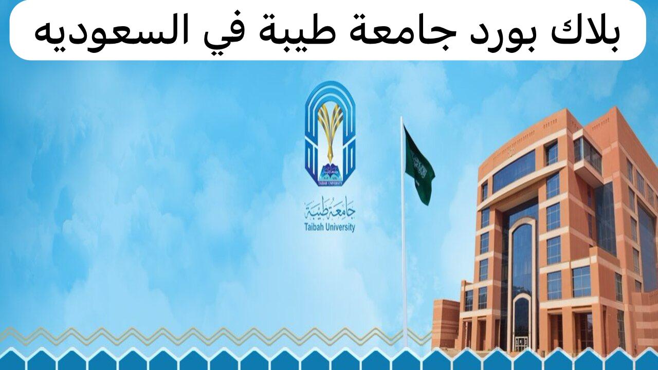 بلاك بورد جامعة طيبة     