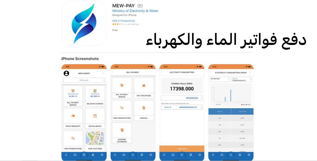 دفع فواتير الماء والكهرباء