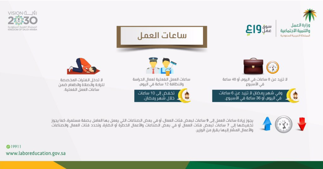 نظام ساعات العمل الجديد