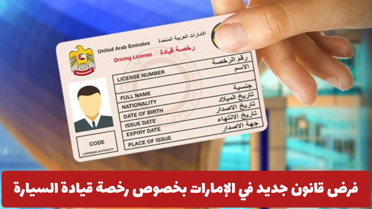 عاجل: فرض قانون جديد في الإمارات بخصوص رخصة قيادة السيارة .. وهذه الفئاة تمنع من امتلاكها!