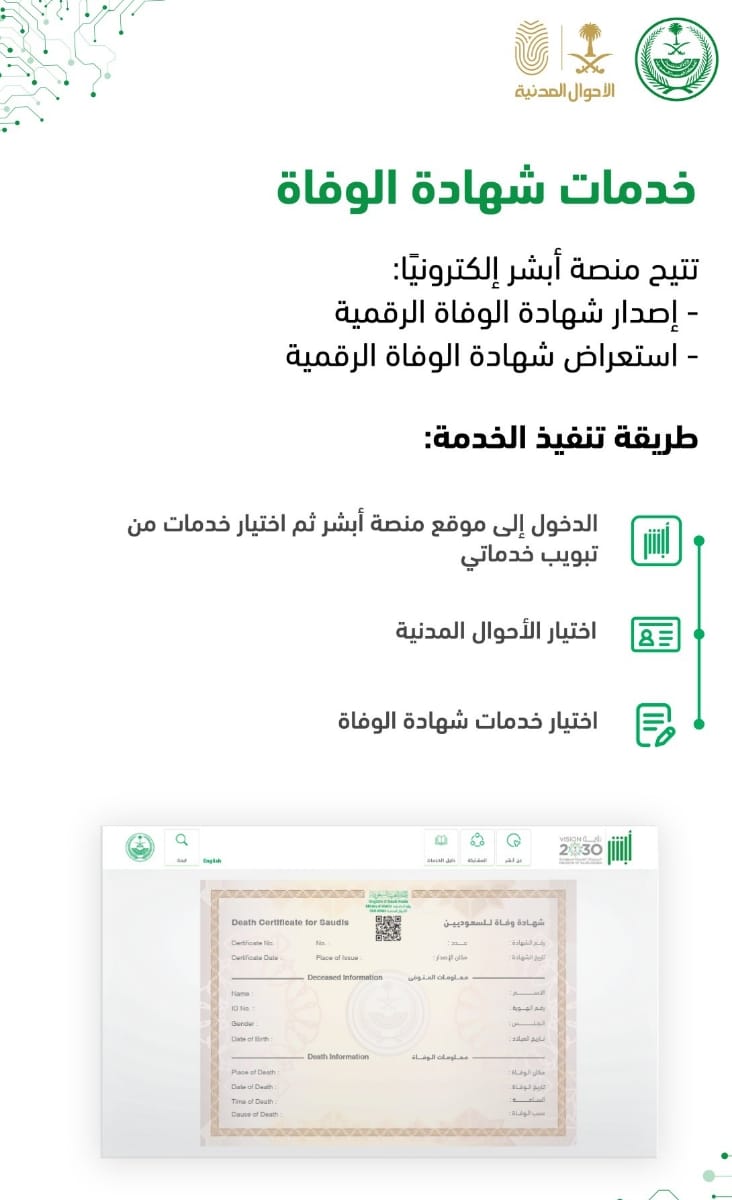 شهادة وفاة