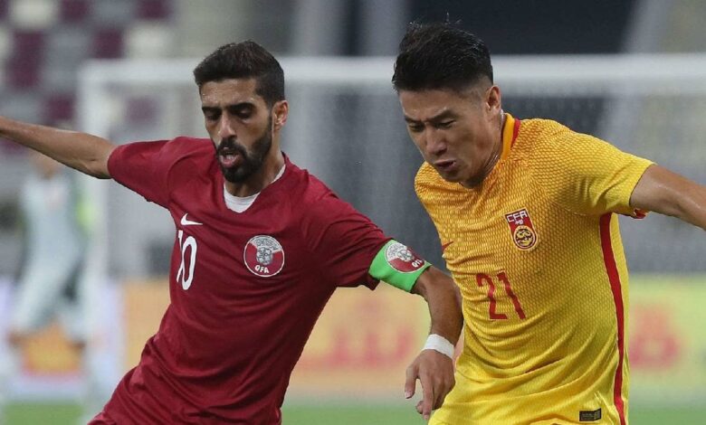 مباراة قطر والصين