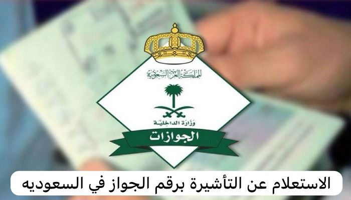 الاستعلام عن التأشيرة برقم الجواز